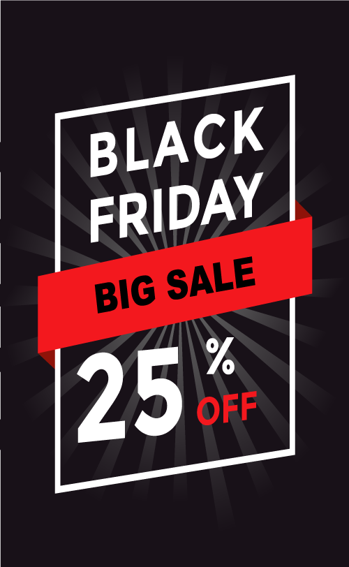 Cartel Black Friday  “25%”